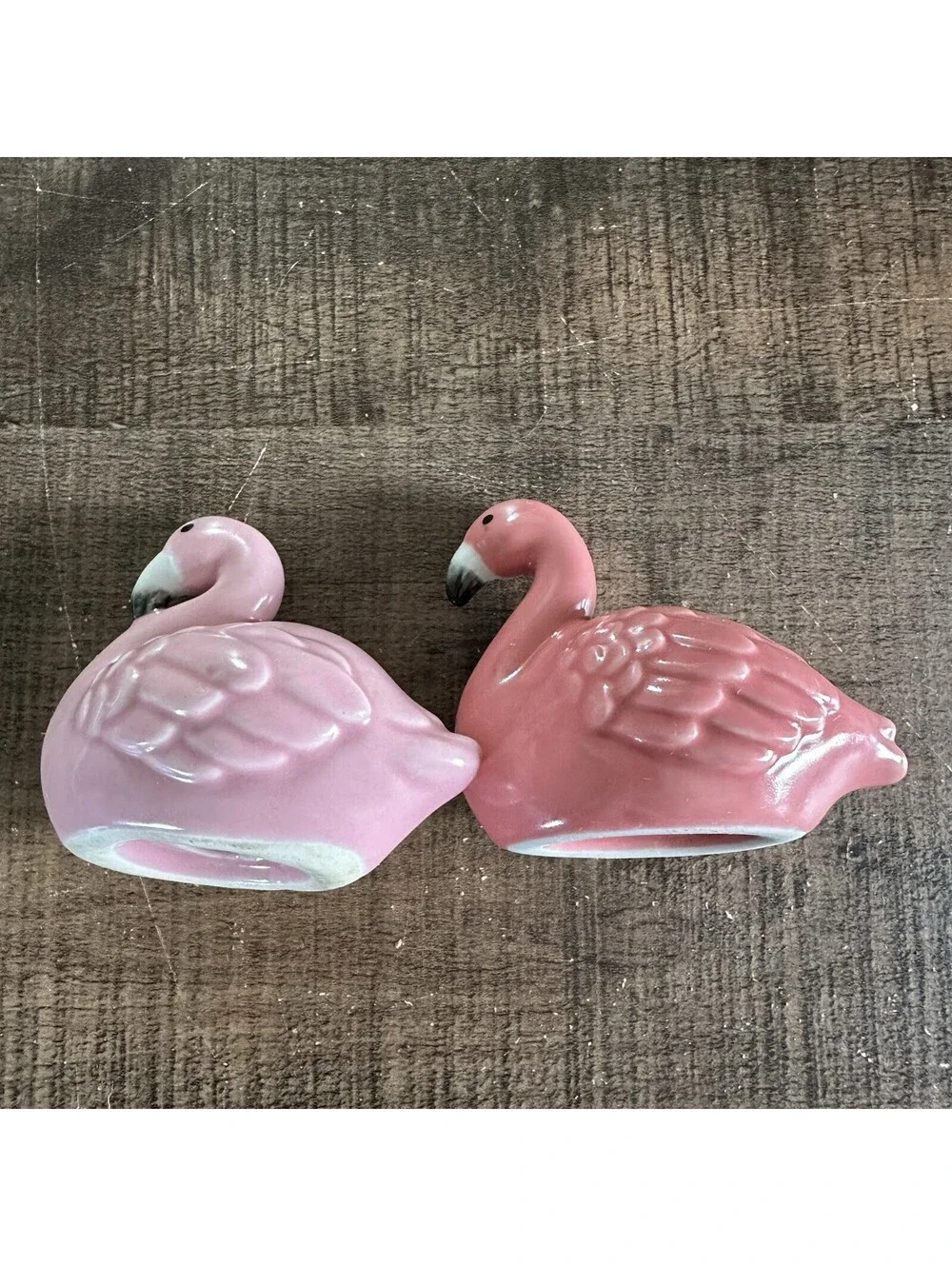 Pink Flamingo Salt & Pepper Shakers Ceramic Tropical Bird Kitchen Decor Set
